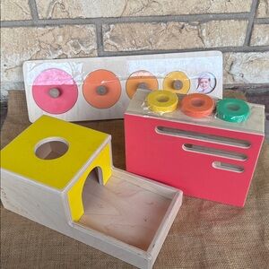 Lovevery Set of 3 Wooden educational Toy lot bundle